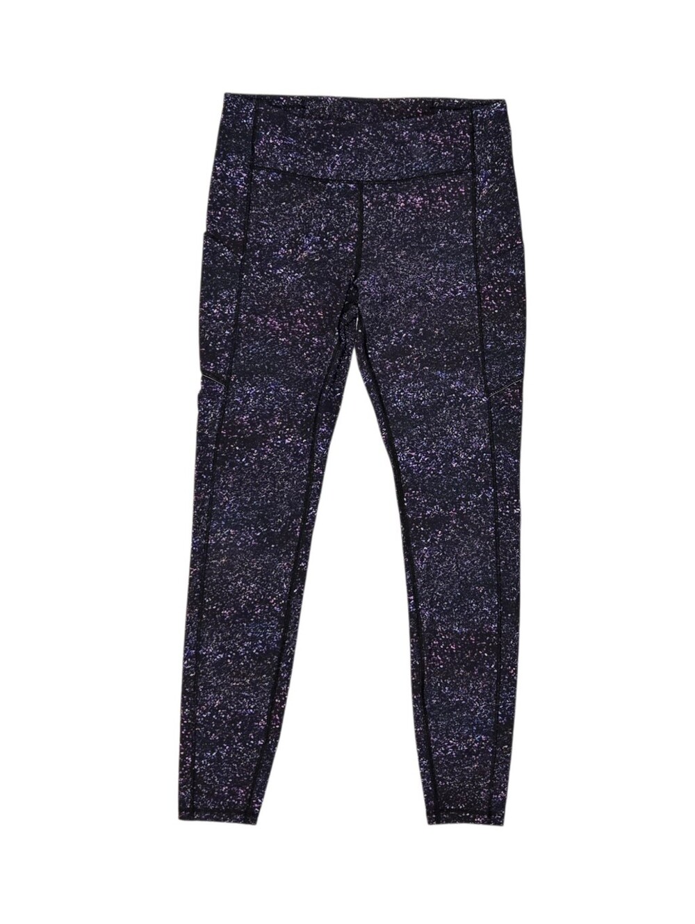 Lululemon Speed Up Tight Leggings Purple Black Pockets 28" Size 8